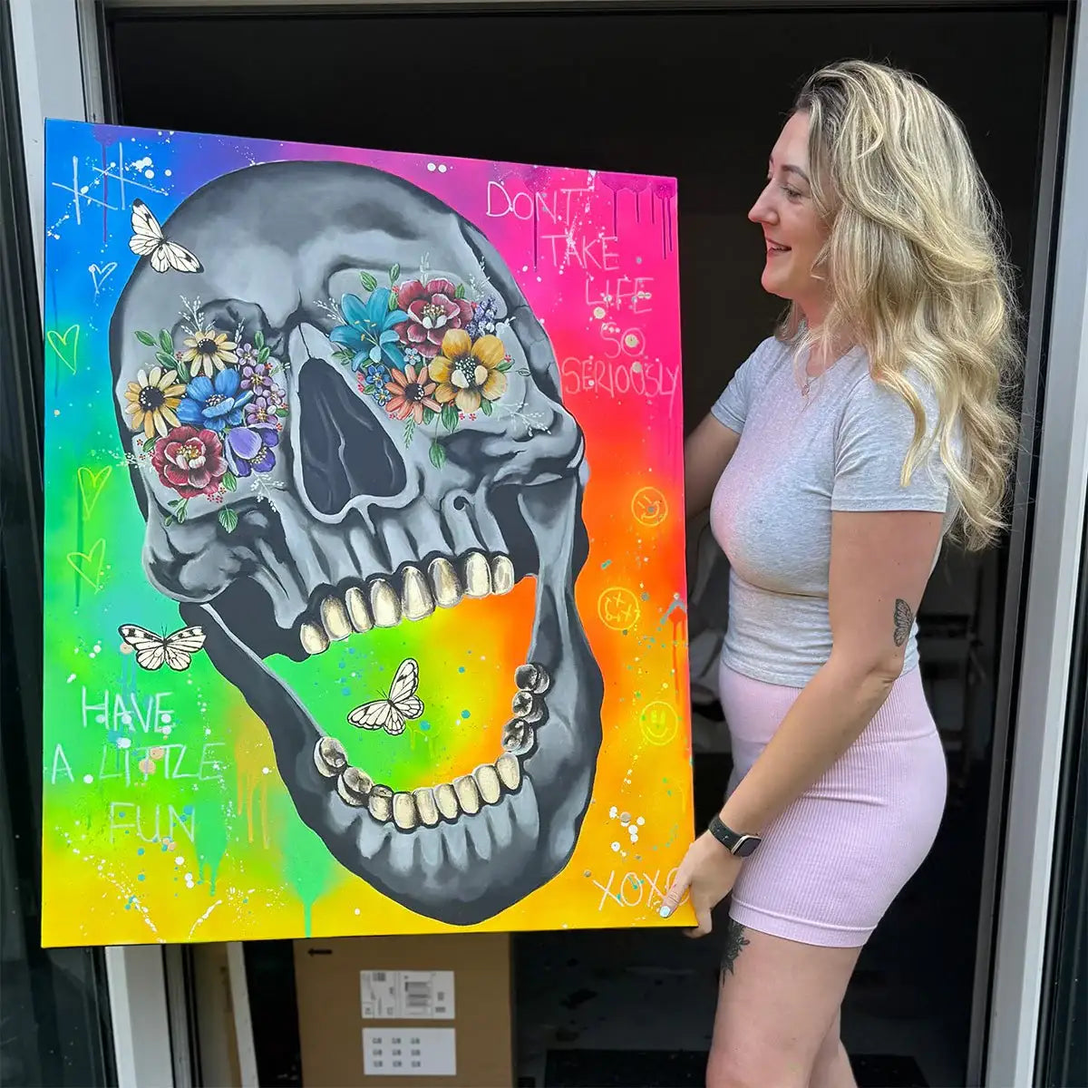 Don't Take Life So Seriously - Original by artist Becky Smith - Wyecliffe Galleries