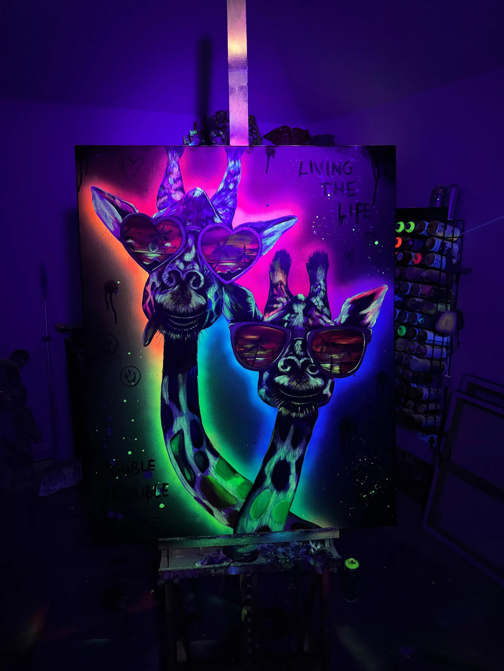 Double Trouble - Original - SOLD by artist Becky Smith - Wyecliffe Galleries