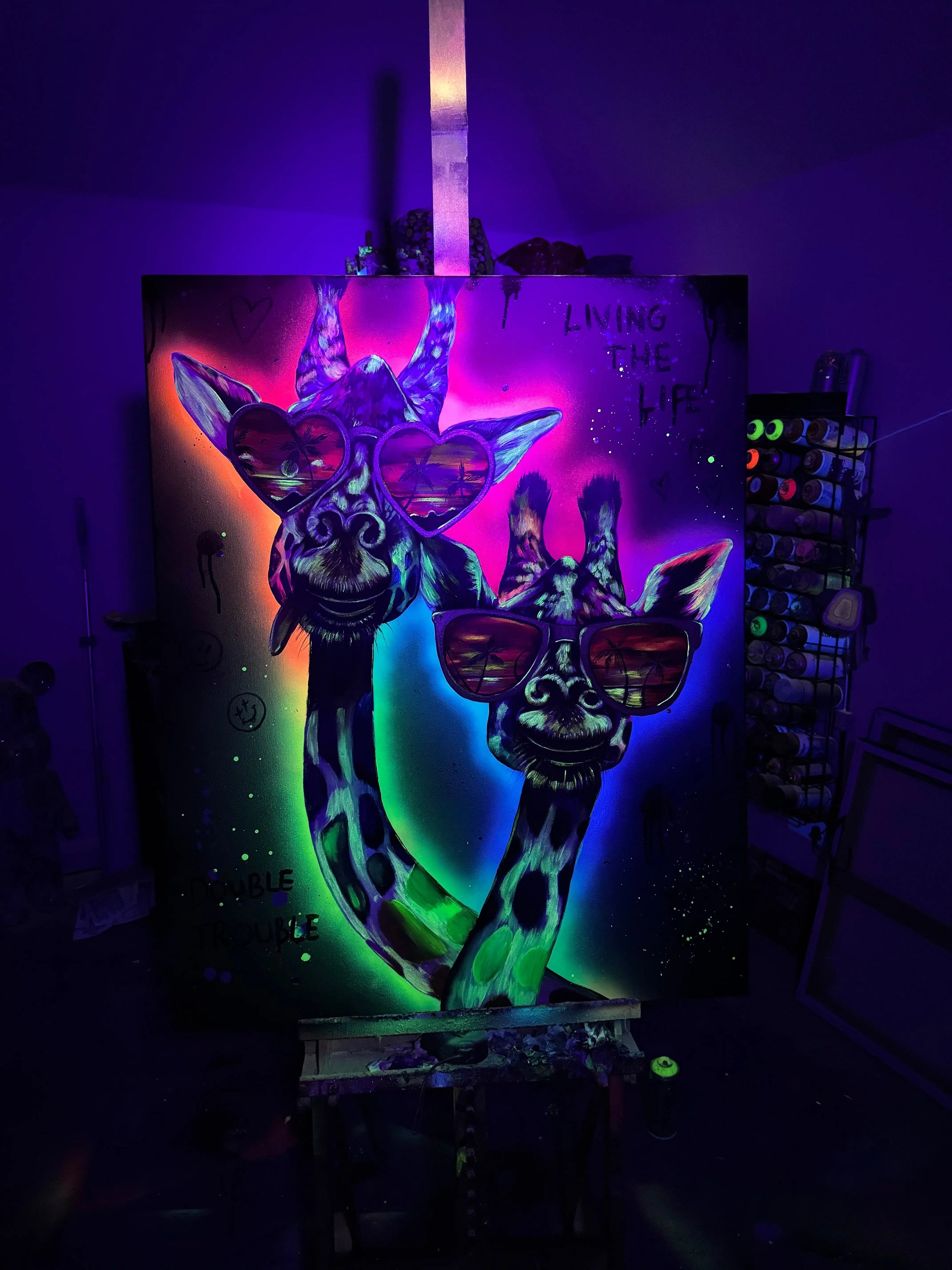 Double Trouble - Original - SOLD by artist Becky Smith - Wyecliffe Galleries