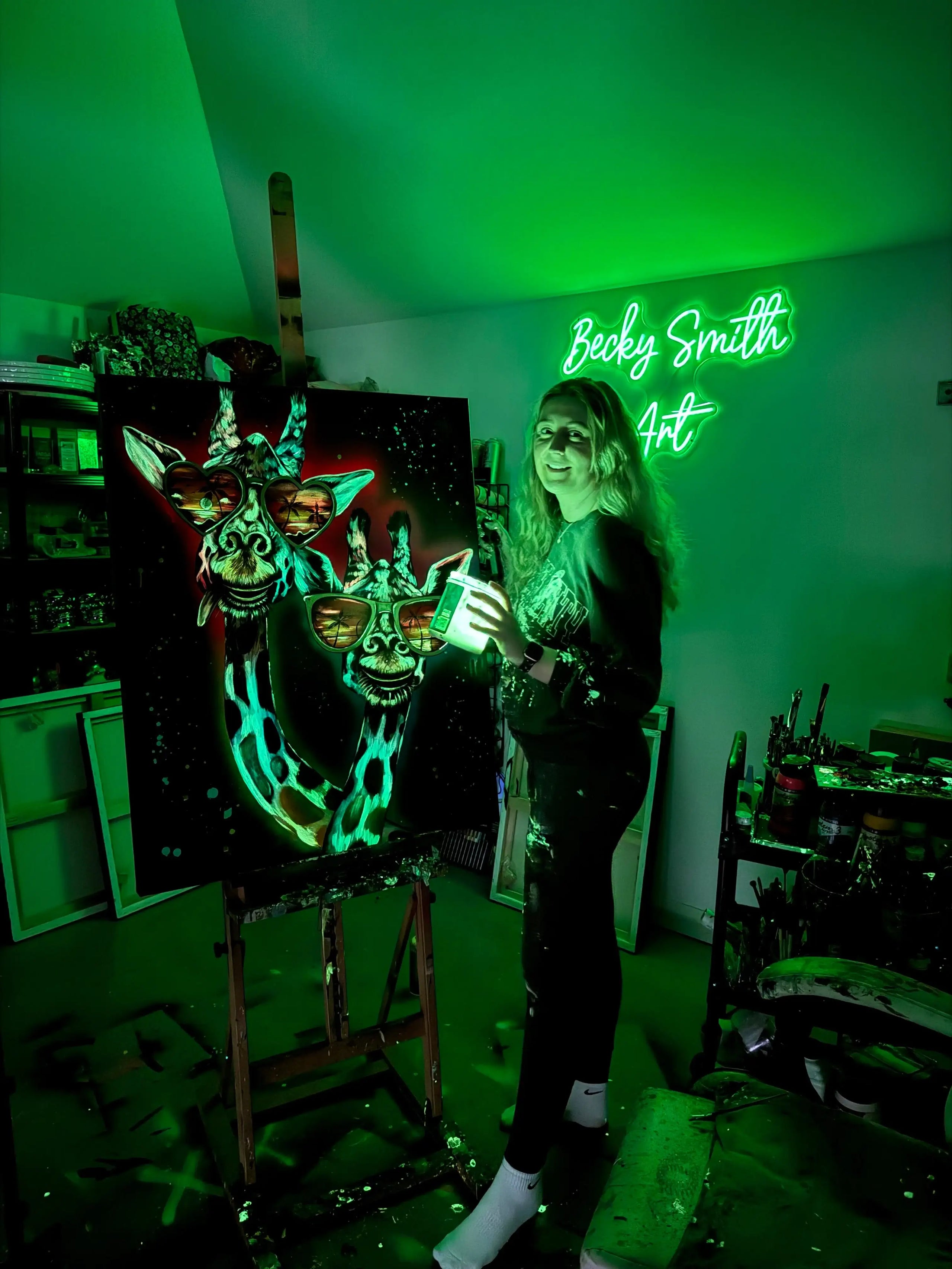 Double Trouble - Original - SOLD by artist Becky Smith - Wyecliffe Galleries