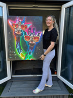 Double Trouble - Original - SOLD by artist Becky Smith - Wyecliffe Galleries