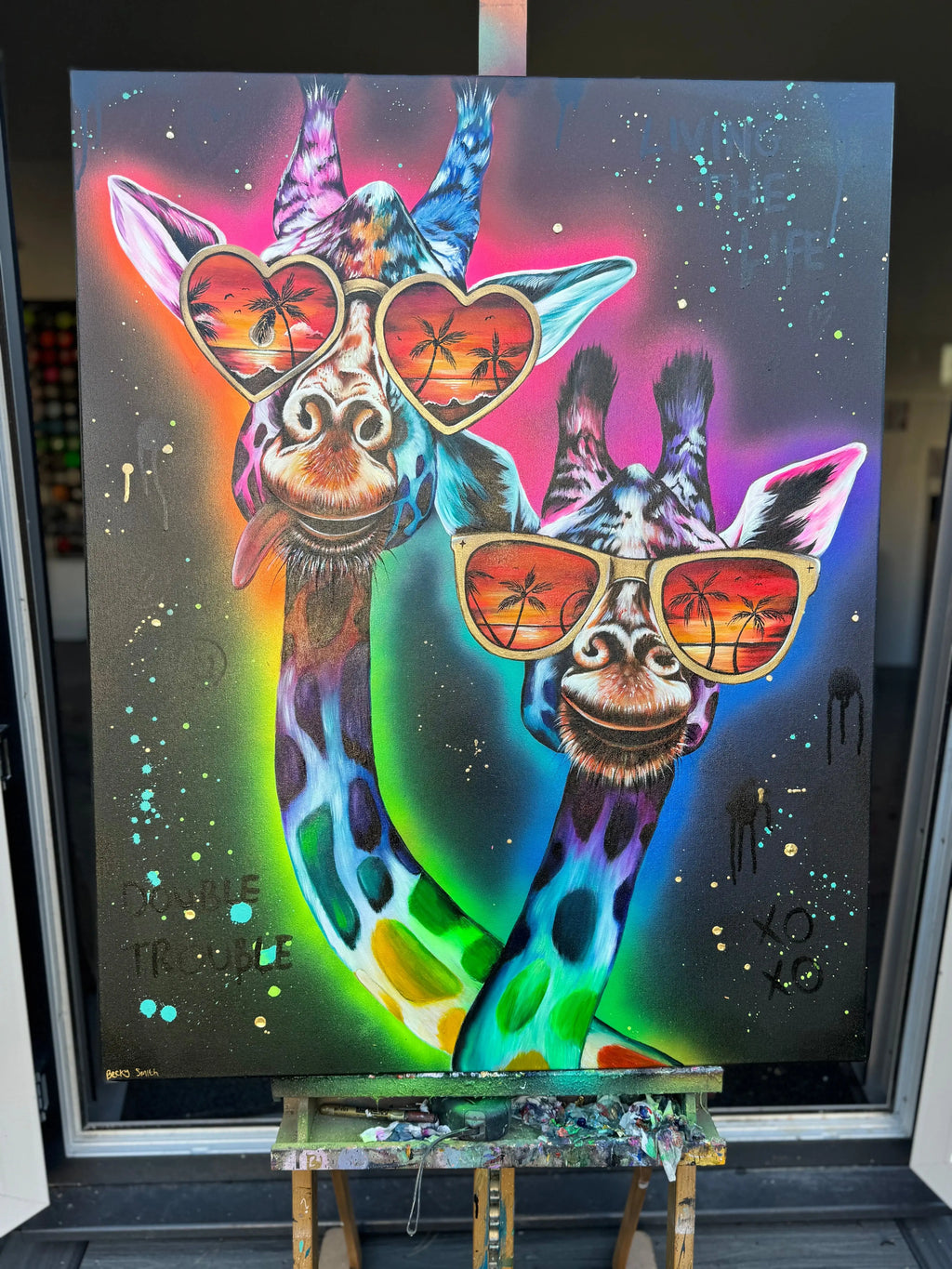 Double Trouble - Original - SOLD by artist Becky Smith - Wyecliffe Galleries