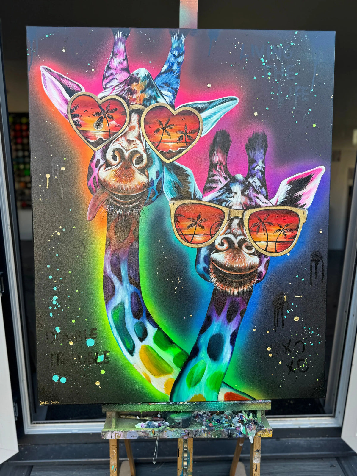 Double Trouble - Original - SOLD by artist Becky Smith - Wyecliffe Galleries