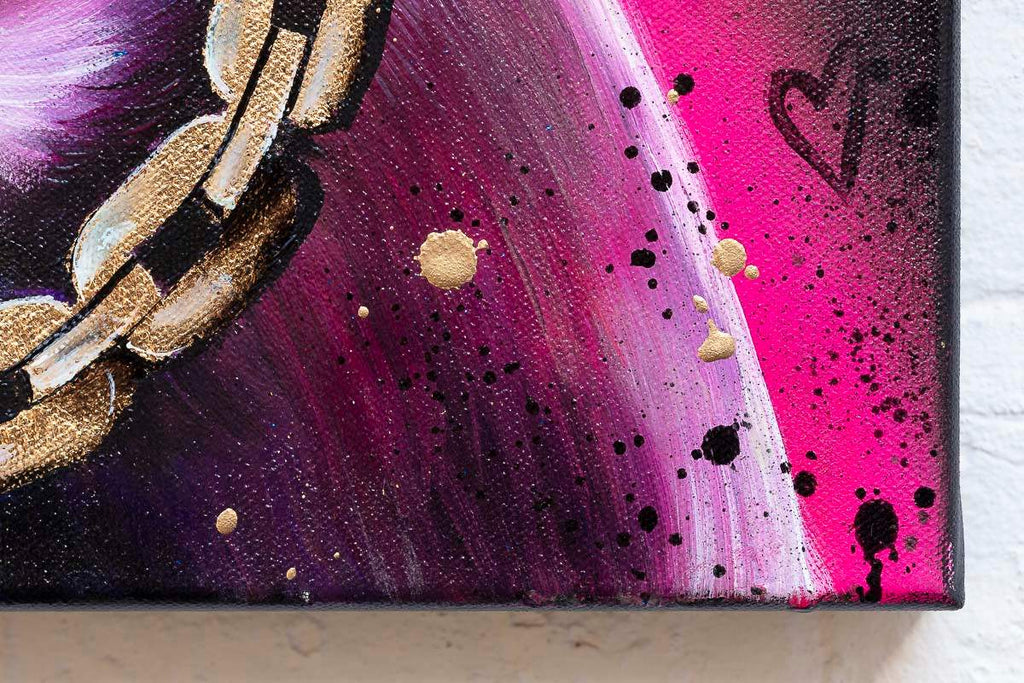 Down With The Dawgs - Original - SOLD by artist Becky Smith - Wyecliffe Galleries