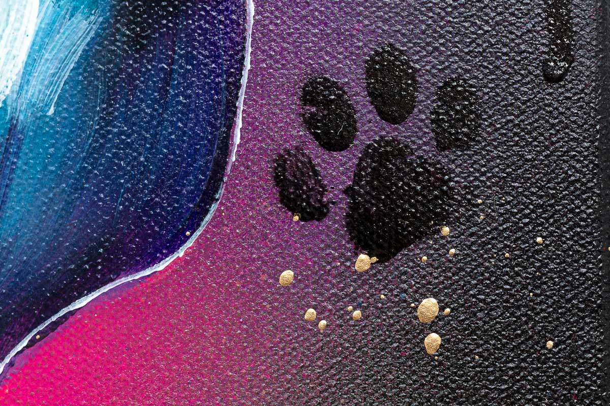 Down With The Dawgs - Original - SOLD by artist Becky Smith - Wyecliffe Galleries