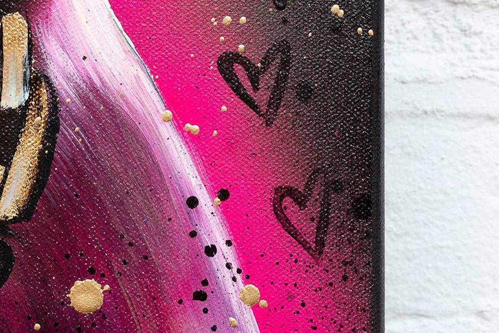 Down With The Dawgs - Original - SOLD by artist Becky Smith - Wyecliffe Galleries