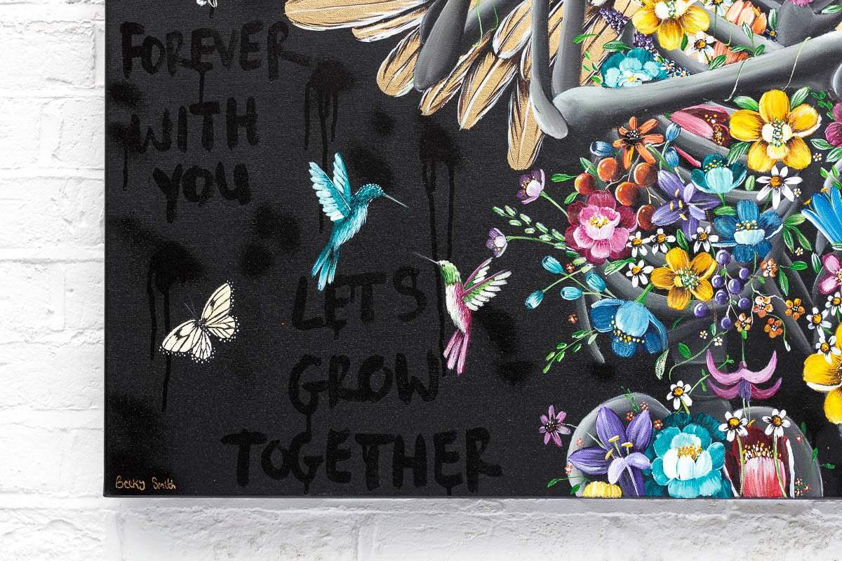 Everyone Has An Angel They Want To Dance With - Original - SOLD by artist Becky Smith - Wyecliffe Galleries