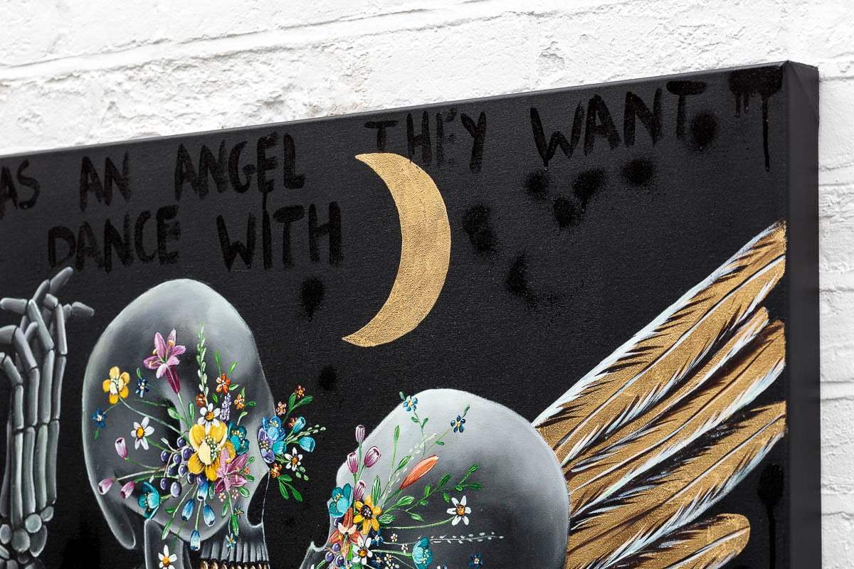 Everyone Has An Angel They Want To Dance With - Original - SOLD by artist Becky Smith - Wyecliffe Galleries