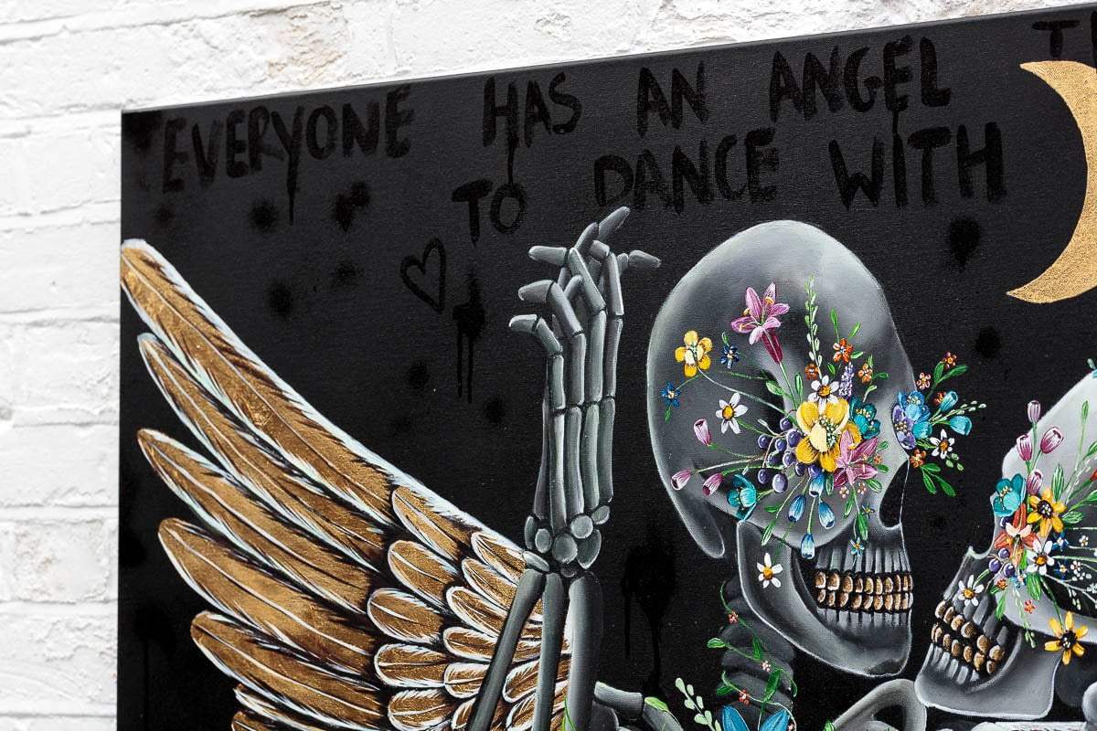 Everyone Has An Angel They Want To Dance With - Original - SOLD by artist Becky Smith - Wyecliffe Galleries