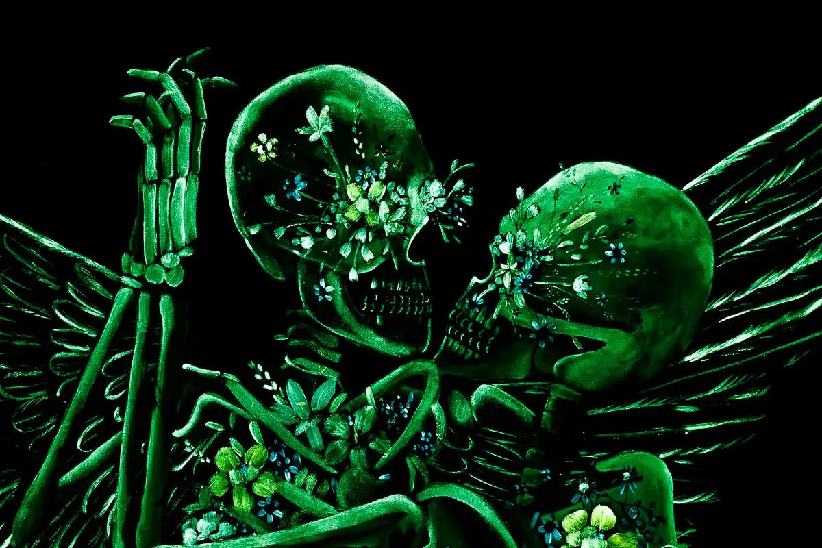 Everyone Has An Angel They Want To Dance With - Original - SOLD by artist Becky Smith - Wyecliffe Galleries