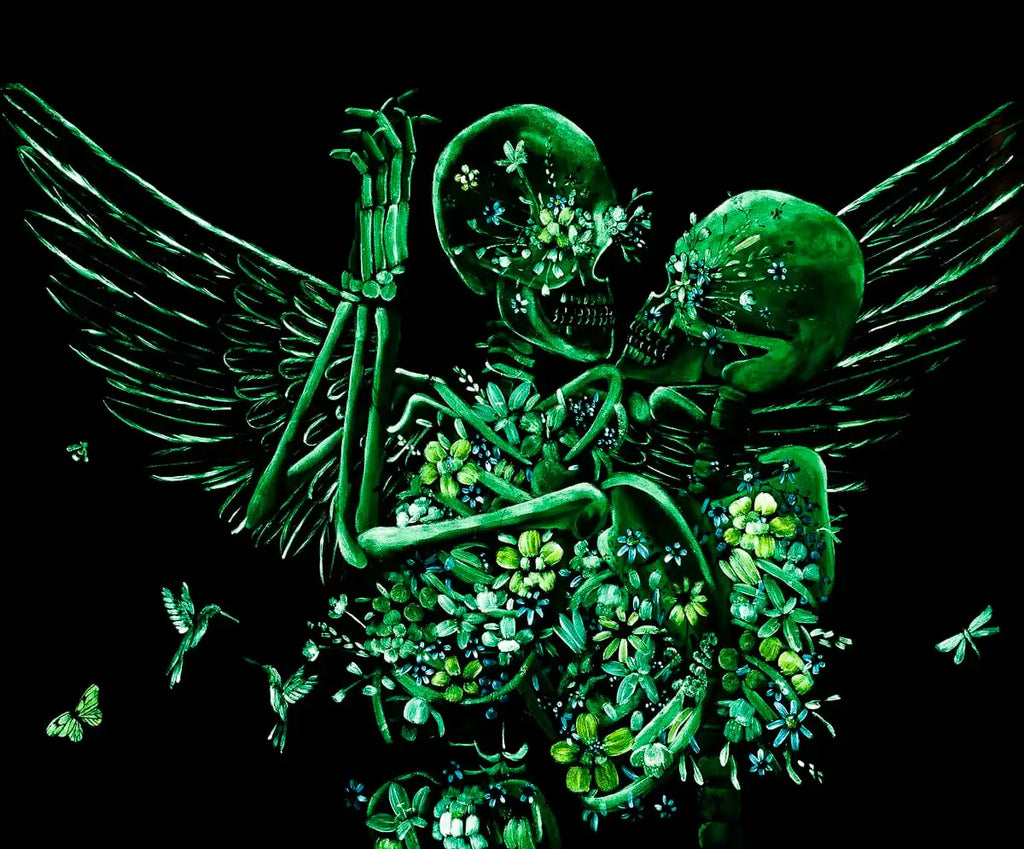 Everyone Has An Angel They Want To Dance With - Original - SOLD by artist Becky Smith - Wyecliffe Galleries