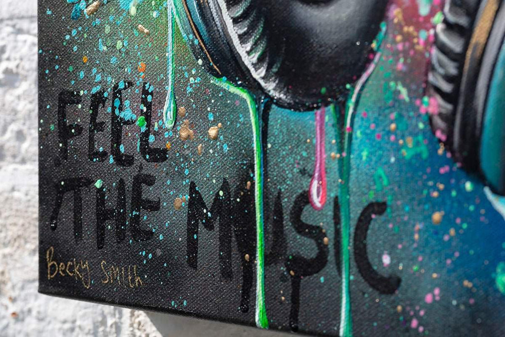 Feel The Music - Original - SOLD by artist Becky Smith - Wyecliffe Galleries