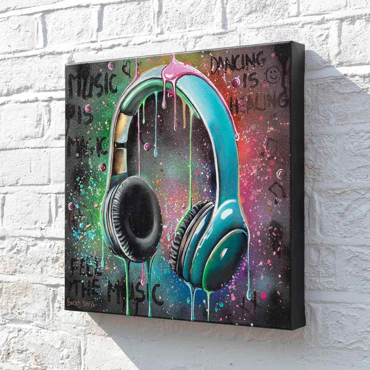 Feel The Music - Original - SOLD by artist Becky Smith - Wyecliffe Galleries