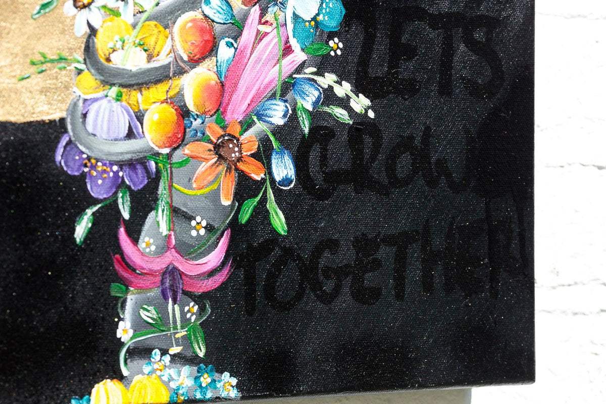 Find Someone Who Grows Flowers in the Darkest Part of You - SOLD by artist Becky Smith - Wyecliffe Galleries