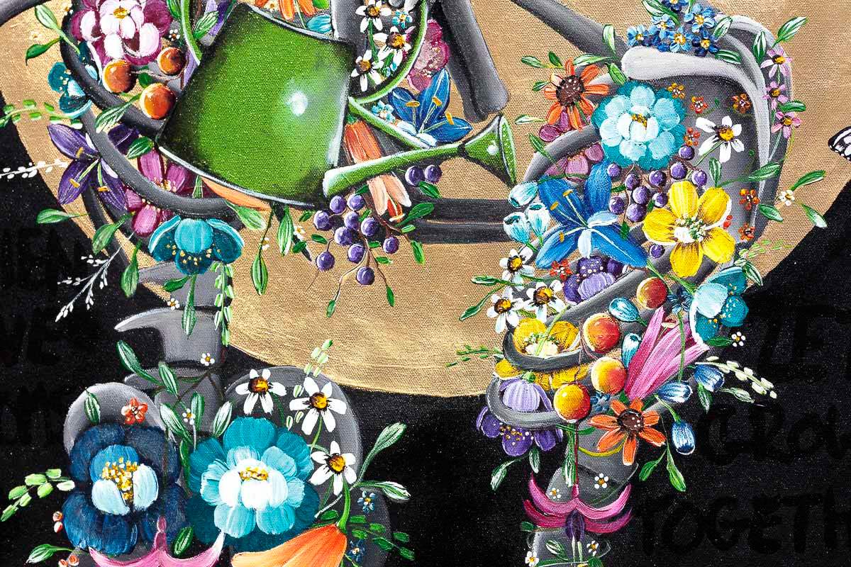 Find Someone Who Grows Flowers in the Darkest Part of You - SOLD by artist Becky Smith - Wyecliffe Galleries