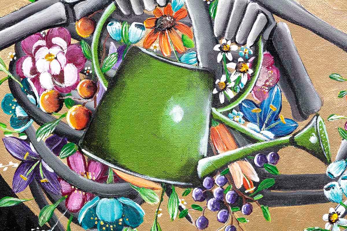 Find Someone Who Grows Flowers in the Darkest Part of You - SOLD by artist Becky Smith - Wyecliffe Galleries