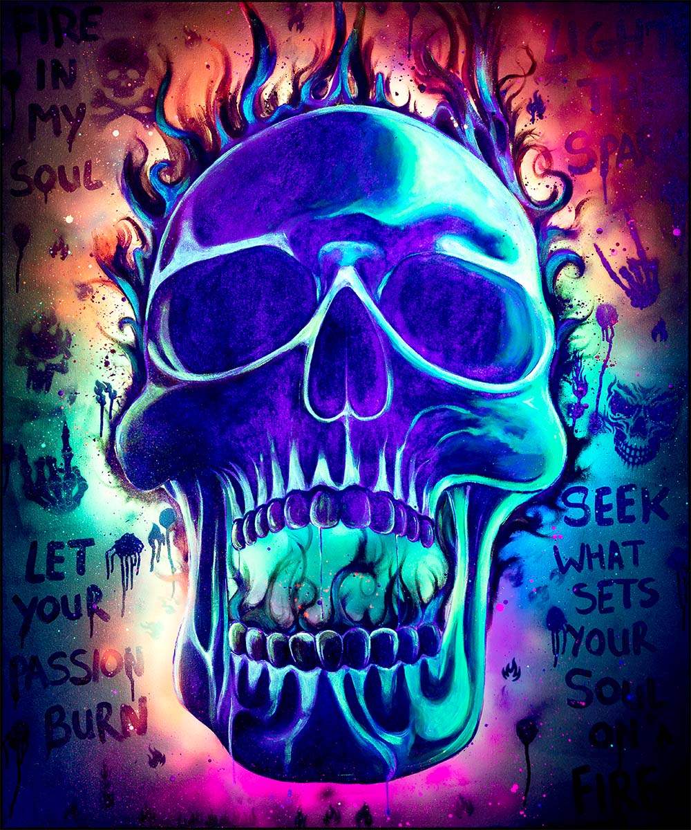 Fire In My Soul - Original - SOLD by artist Becky Smith - Wyecliffe Galleries