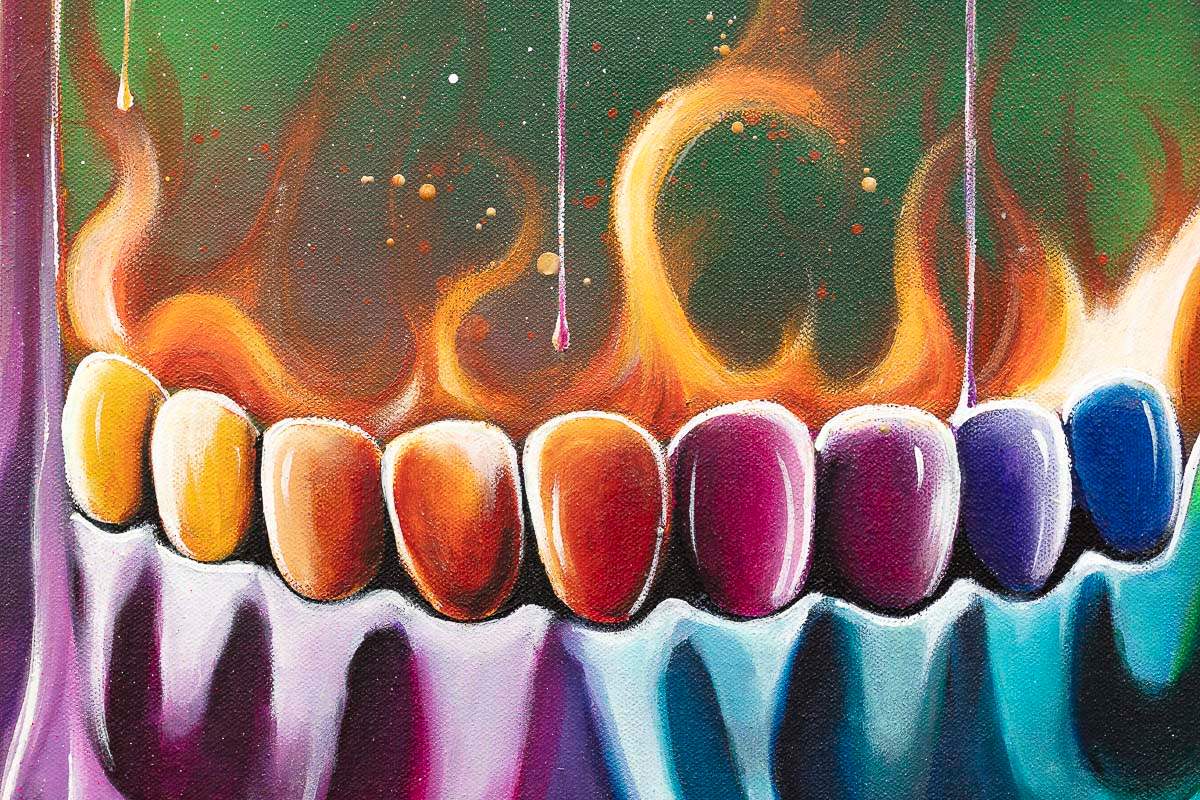 Fire In My Soul - Original - SOLD by artist Becky Smith - Wyecliffe Galleries