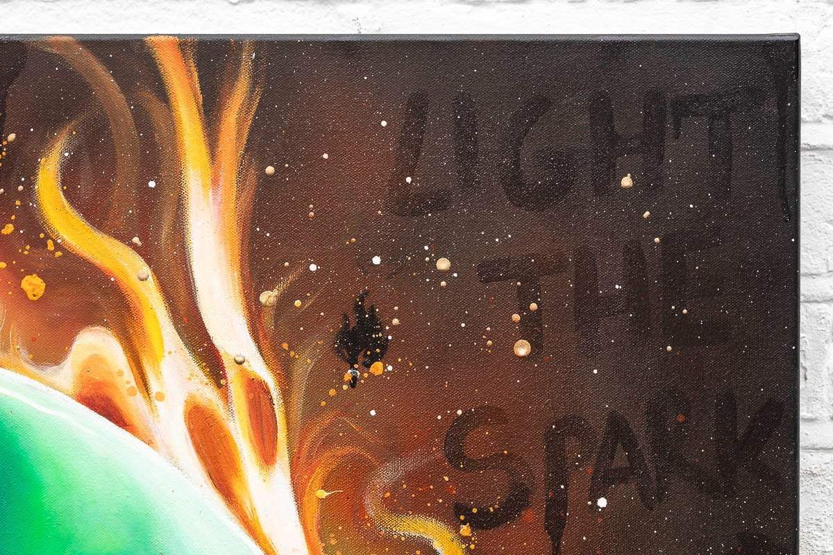 Fire In My Soul - Original - SOLD by artist Becky Smith - Wyecliffe Galleries
