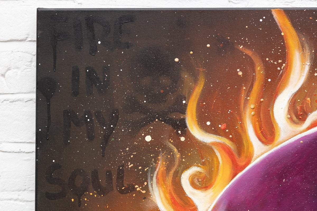 Fire In My Soul - Original - SOLD by artist Becky Smith - Wyecliffe Galleries