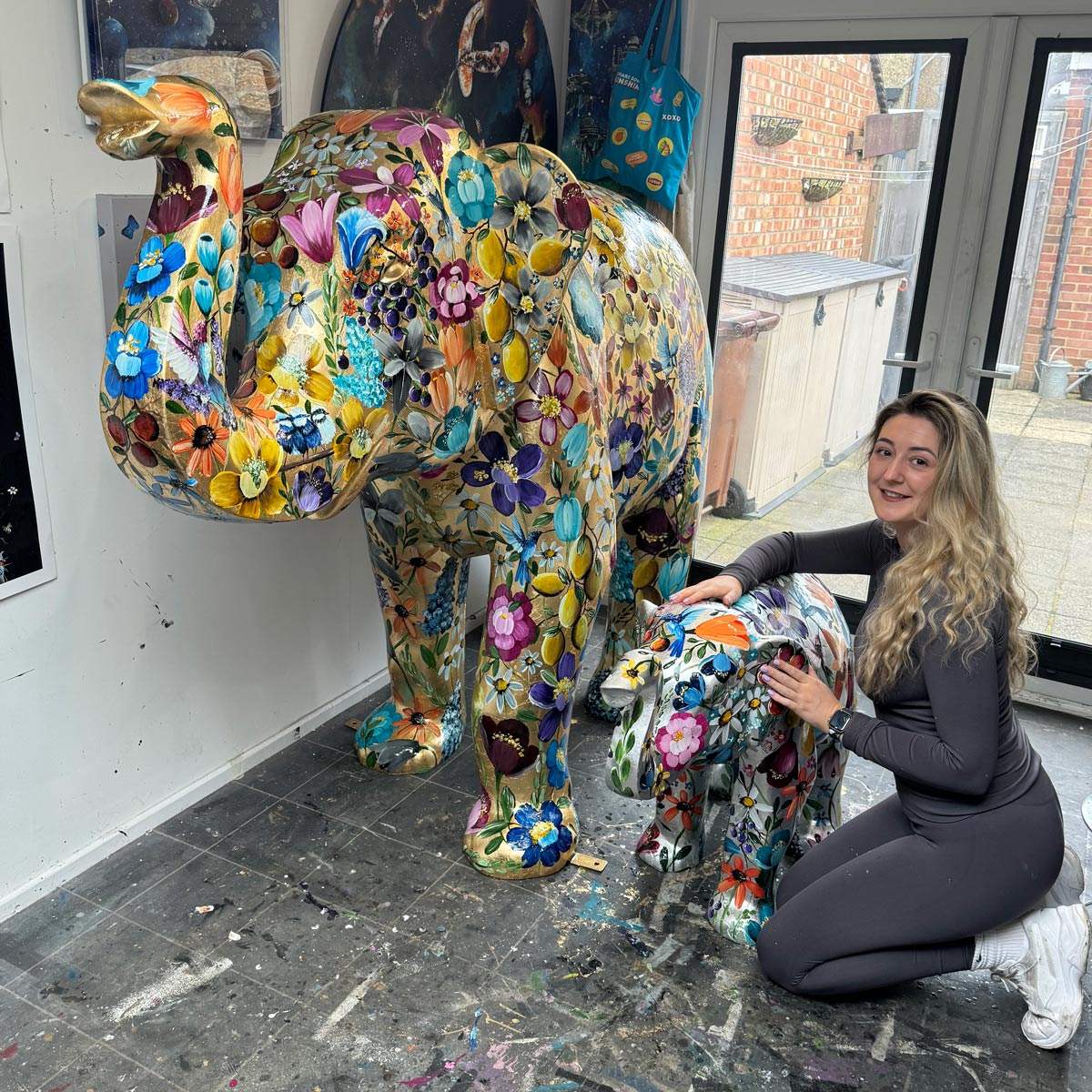 Flora - Sculpture - SOLD by artist Becky Smith - Wyecliffe Galleries