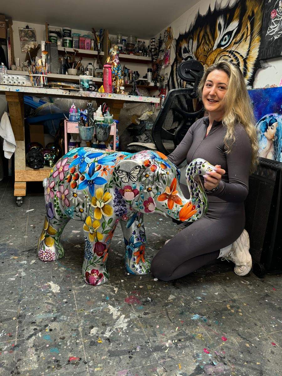 Flora - Sculpture - SOLD by artist Becky Smith - Wyecliffe Galleries