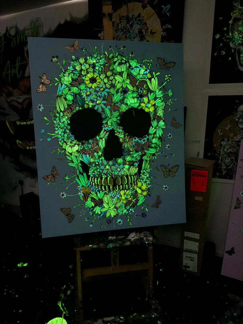 Flowers For Thought - Original - SOLD by artist Becky Smith - Wyecliffe Galleries