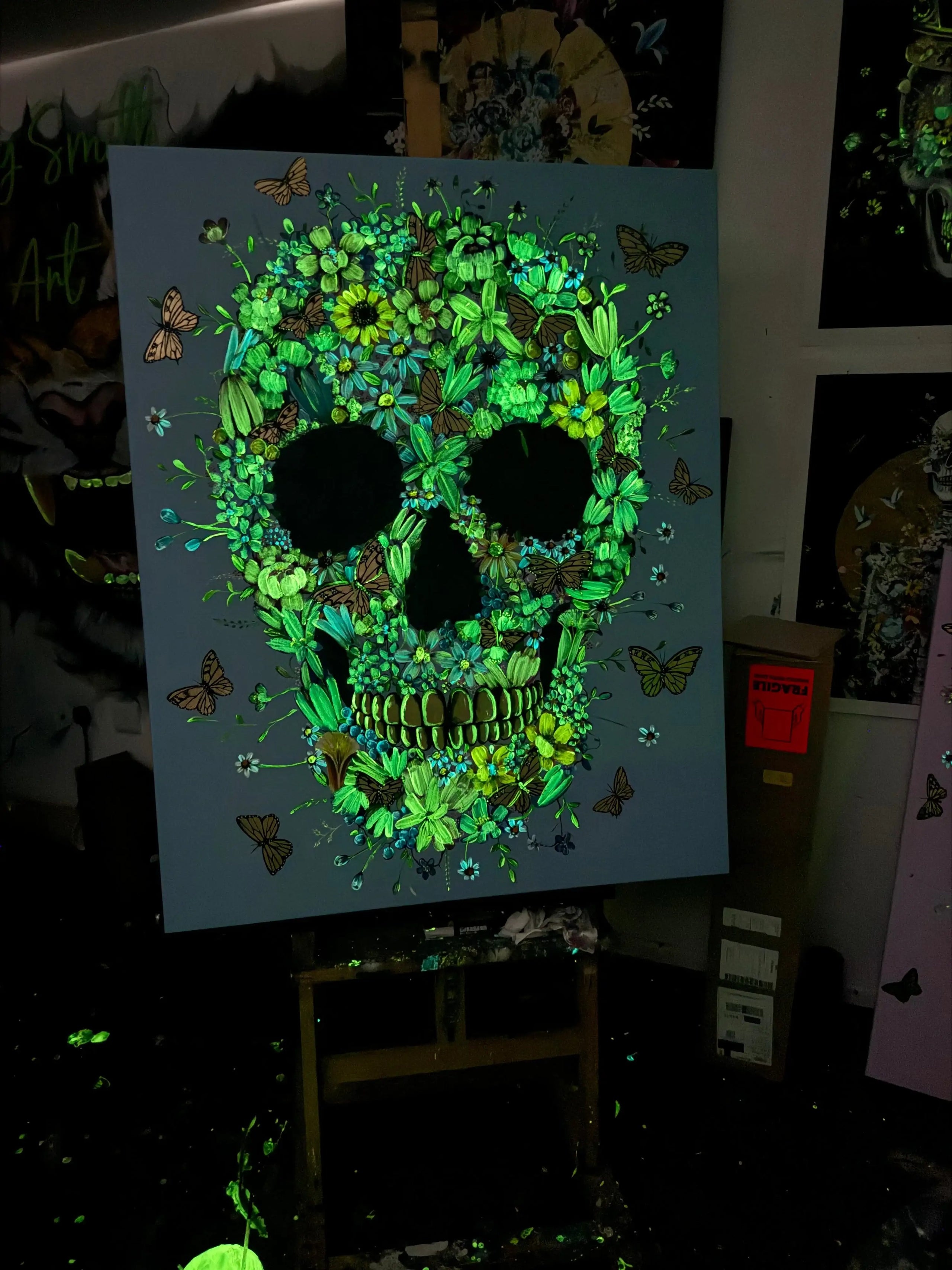 Flowers For Thought - Original - SOLD by artist Becky Smith - Wyecliffe Galleries