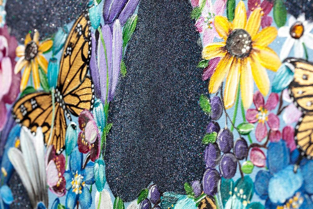 Flowers For Thought - Original - SOLD by artist Becky Smith - Wyecliffe Galleries