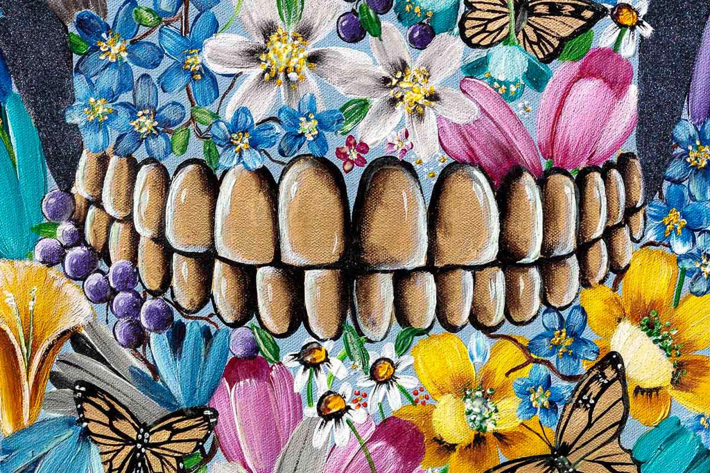 Flowers For Thought - Original - SOLD by artist Becky Smith - Wyecliffe Galleries