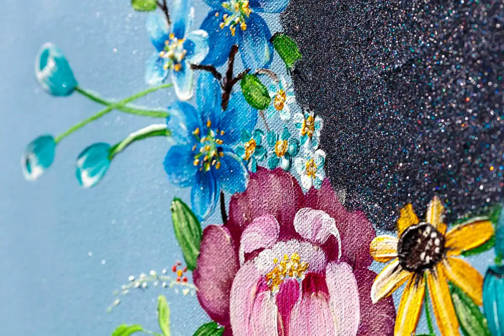 Flowers For Thought - Original - SOLD by artist Becky Smith - Wyecliffe Galleries