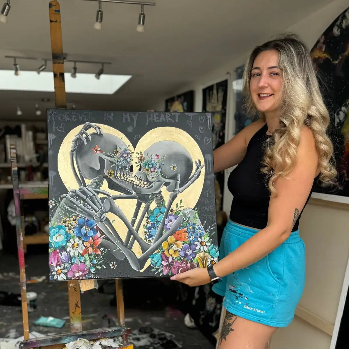 Forever In My Heart - Original - SOLD by artist Becky Smith - Wyecliffe Galleries