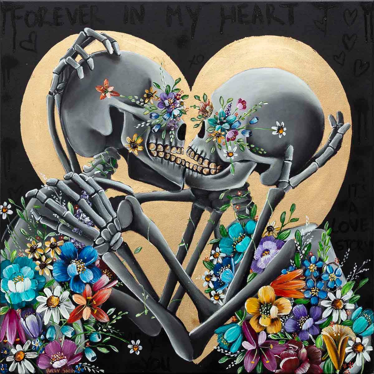 Forever In My Heart - Original - SOLD by artist Becky Smith - Wyecliffe Galleries