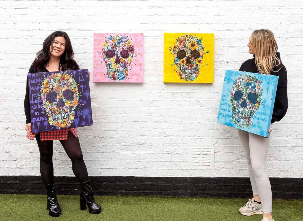 Four Seasons - Set - Original - SOLD by artist Becky Smith - Wyecliffe Galleries