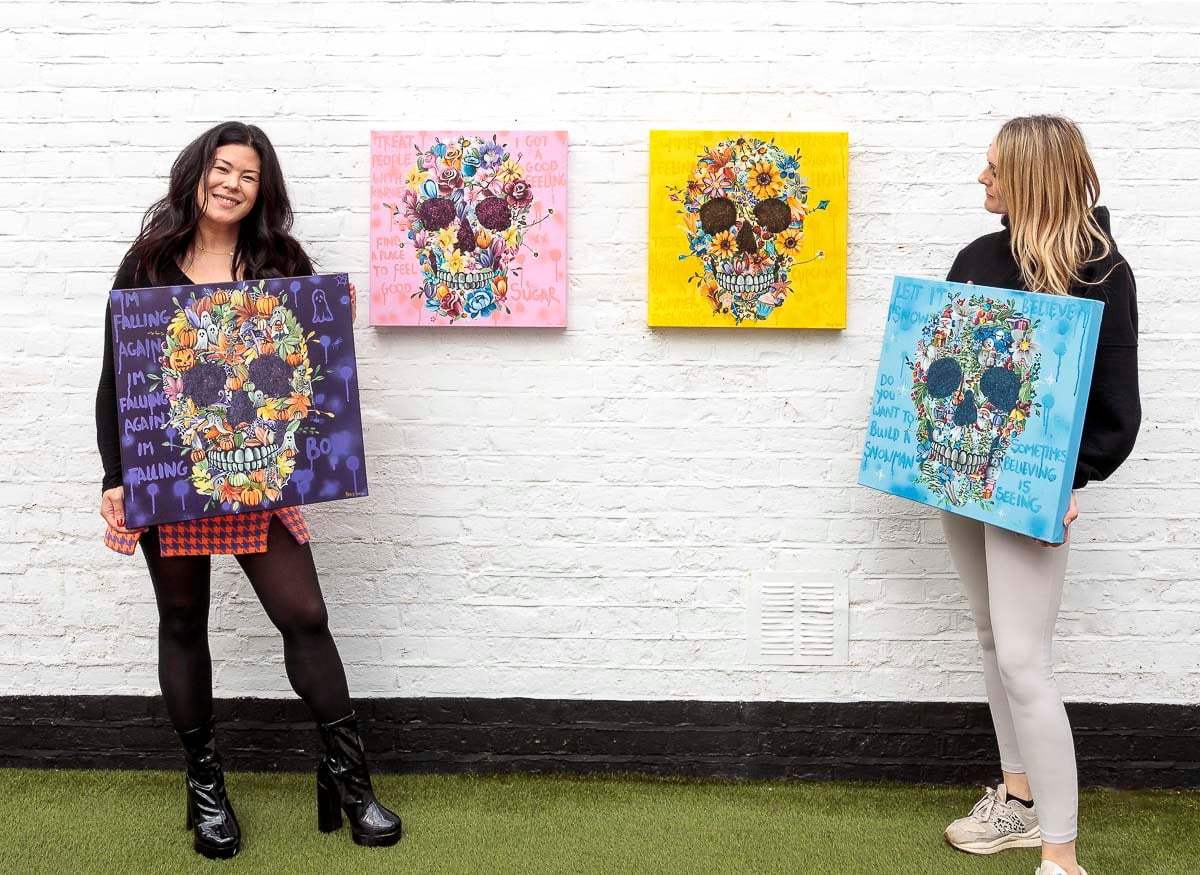 Four Seasons - Set - Original - SOLD by artist Becky Smith - Wyecliffe Galleries