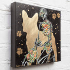 Frenchie Love - Original - SOLD by artist Becky Smith - Wyecliffe Galleries