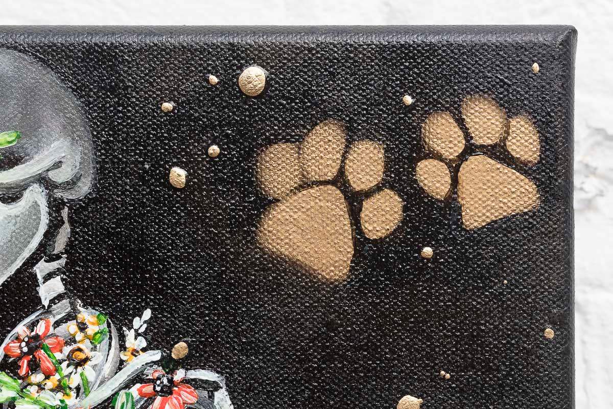 Frenchie Love - Original - SOLD by artist Becky Smith - Wyecliffe Galleries