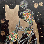 Frenchie Love - Original - SOLD by artist Becky Smith - Wyecliffe Galleries