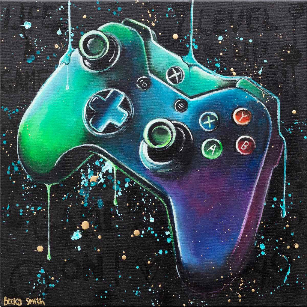 Game On! - Original - SOLD by artist Becky Smith - Wyecliffe Galleries