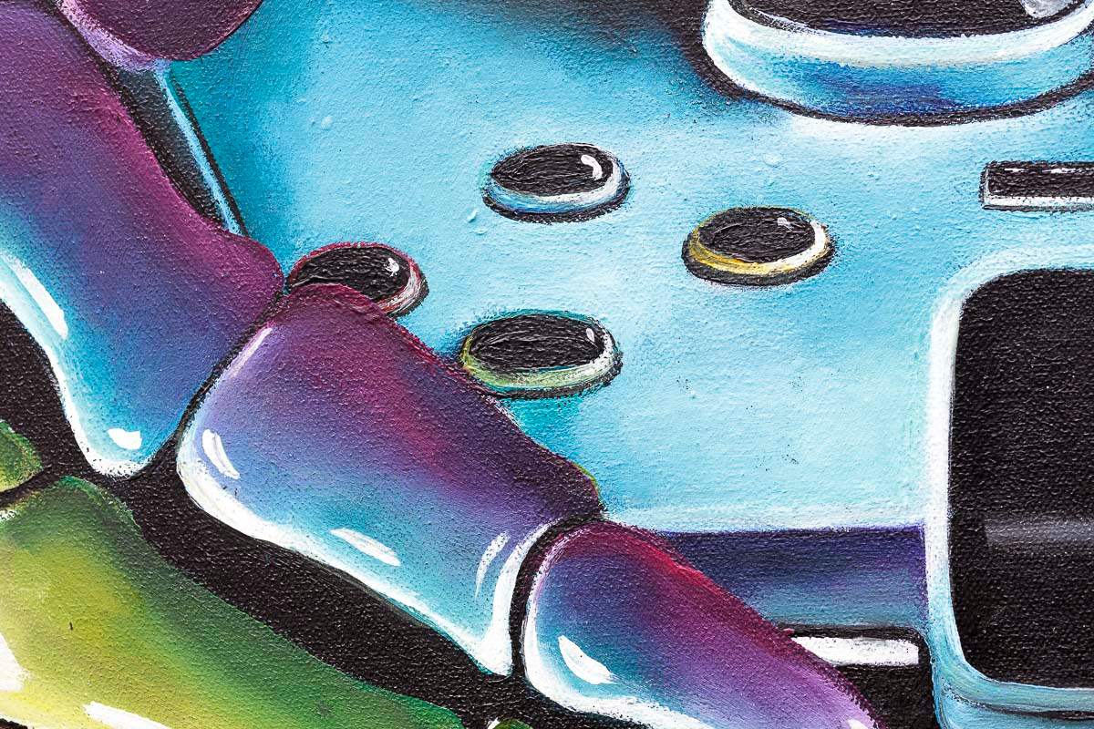 Game Over - Original - SOLD by artist Becky Smith - Wyecliffe Galleries