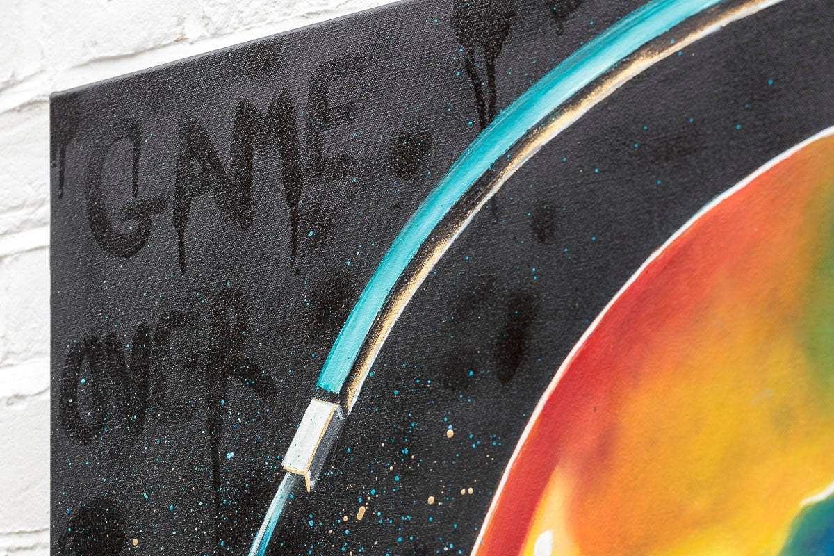 Game Over - Original - SOLD by artist Becky Smith - Wyecliffe Galleries