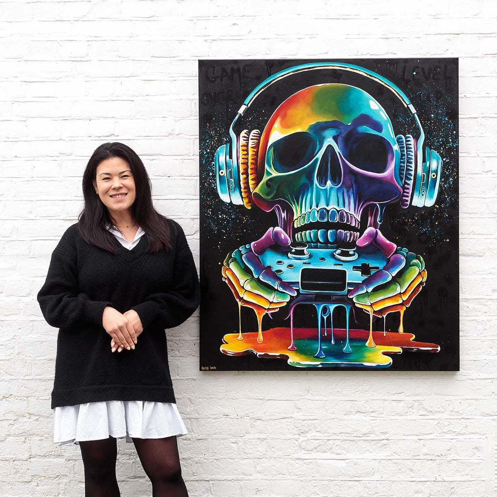 Game Over - Original - SOLD by artist Becky Smith - Wyecliffe Galleries