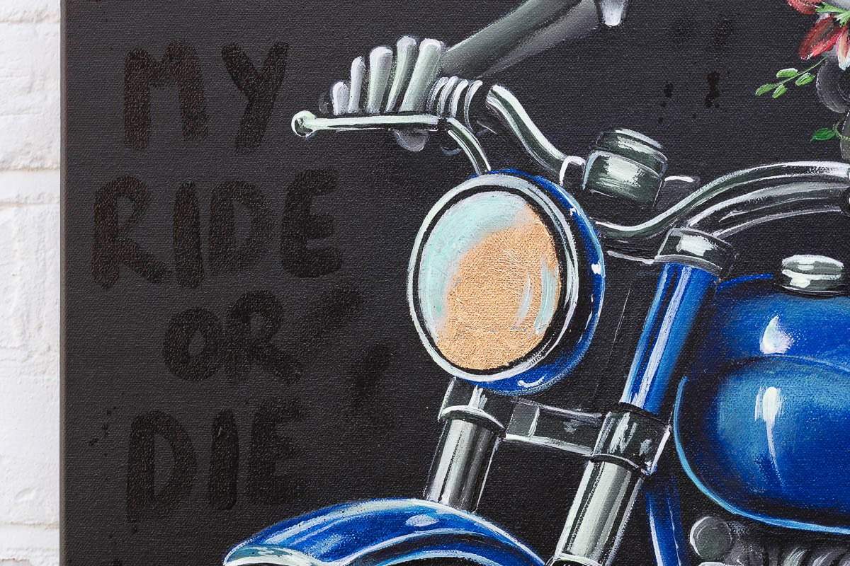 Hells Angels - Original by artist Becky Smith - Wyecliffe Galleries