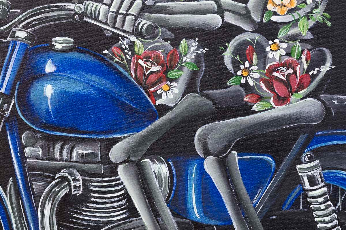 Hells Angels - Original by artist Becky Smith - Wyecliffe Galleries