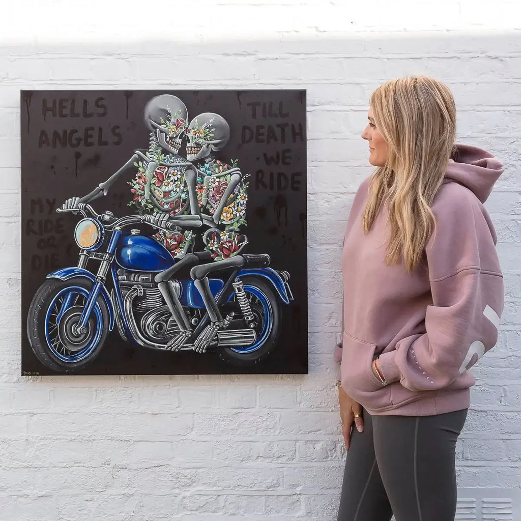 Hells Angels - Original by artist Becky Smith - Wyecliffe Galleries