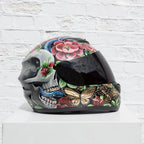 Highway To Hell - Original Hand-Painted Helmet by artist Becky Smith - Wyecliffe Galleries