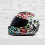 Highway To Hell - Original Hand-Painted Helmet by artist Becky Smith - Wyecliffe Galleries