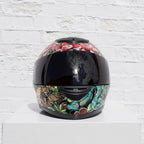 Highway To Hell - Original Hand-Painted Helmet by artist Becky Smith - Wyecliffe Galleries