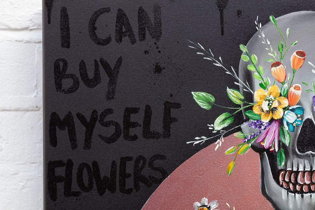 I Can Buy Myself Flowers - Original by artist Becky Smith - Wyecliffe Galleries