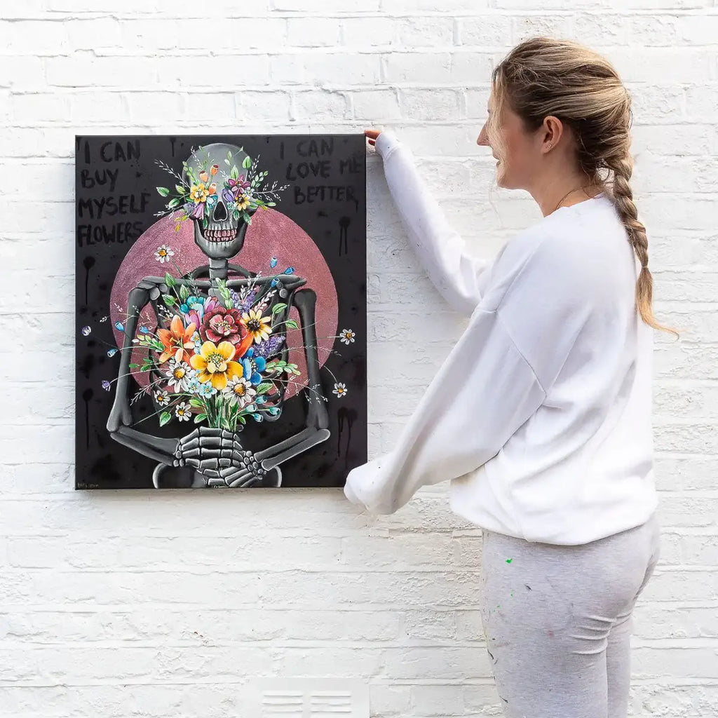 I Can Buy Myself Flowers - Original by artist Becky Smith - Wyecliffe Galleries